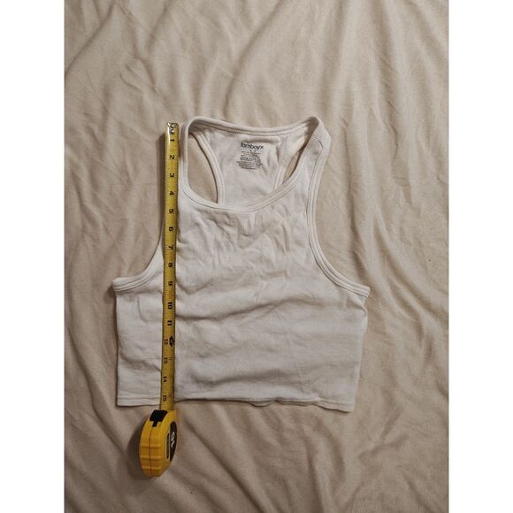 Ribbed white crop top - Picture 3 of 6